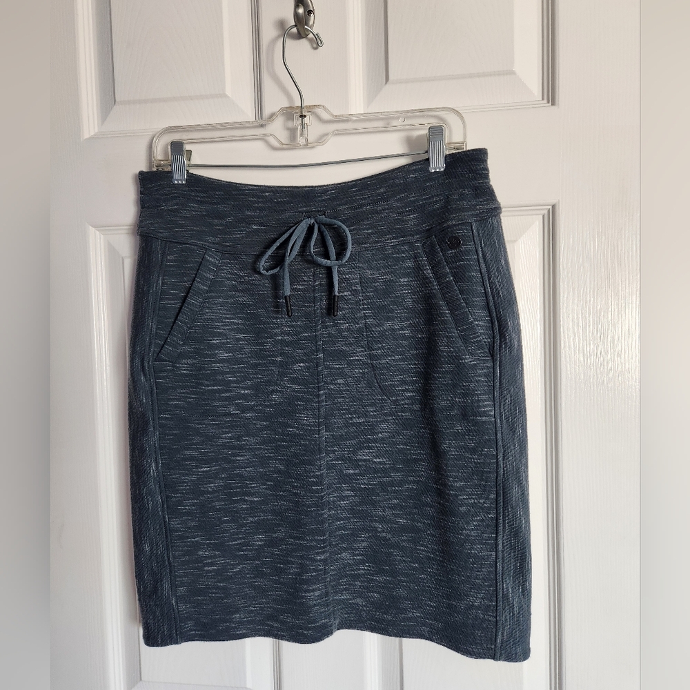 Prana Sunrise Blue/charcoal Skirt, Size Medium